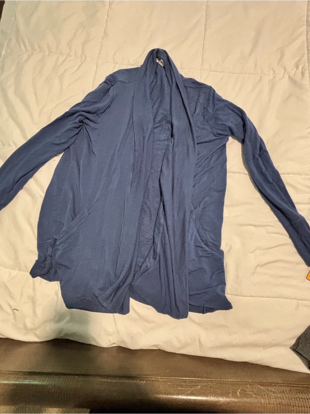 Athleta blue  Open-Front Lightweight Cardigan